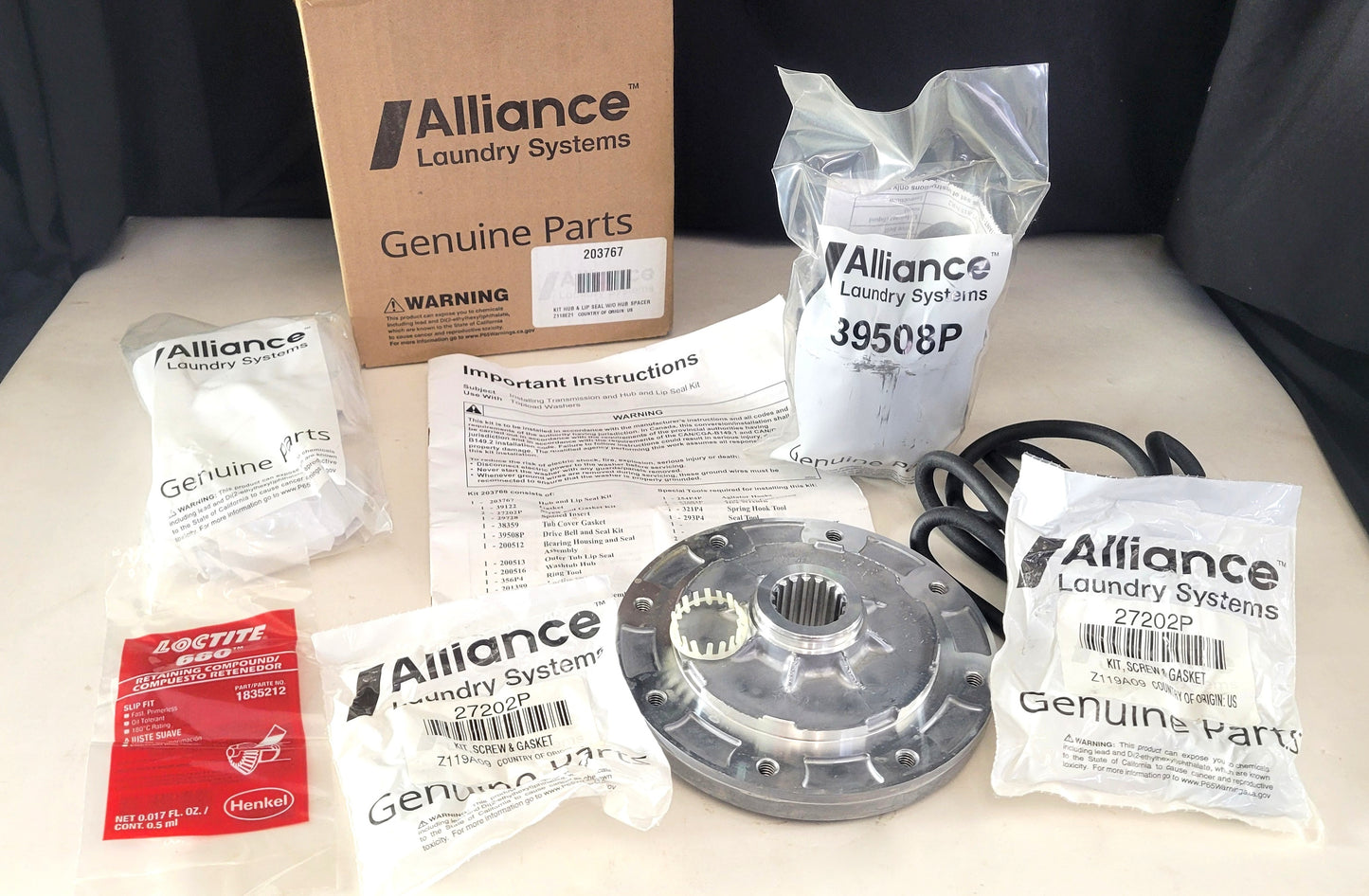 20367 NEW Speed Queen Alliance Washer Hub Kit