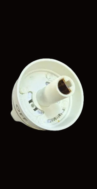 White gas burner knob
