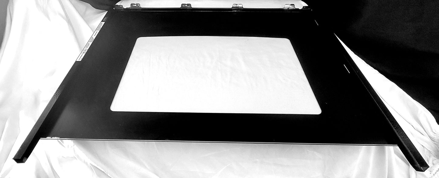 316552703 Frigidaire Range Black Outer Oven Door Glass with Frame