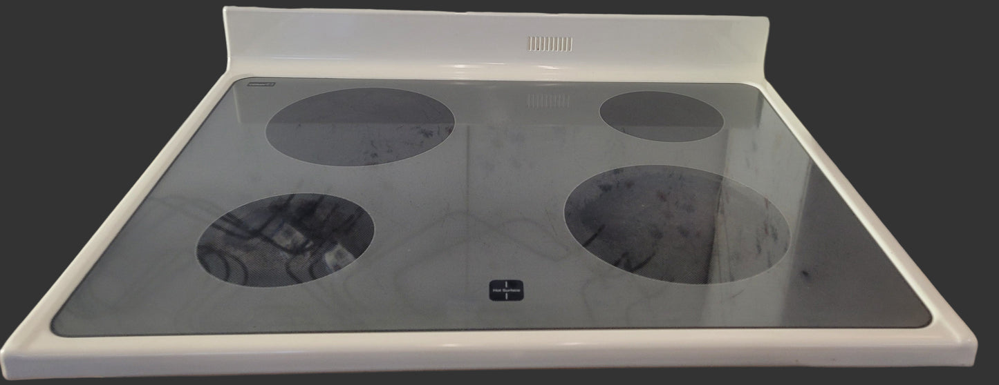 74005287 Maytag Range Almond Glass Cooktop