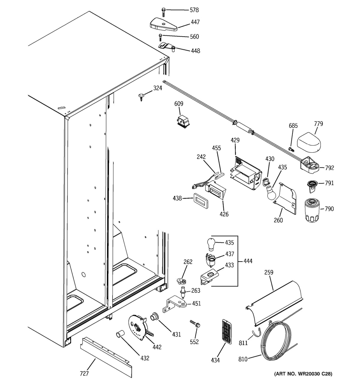 GSH25JSTCSS_fresh_food_section_diagram
