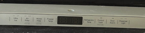 ABQ56655348 LG Refrigerator User Interface Assembly