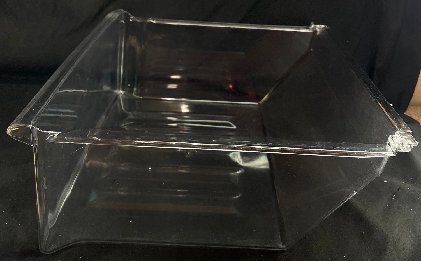 10783204 Whirlpool Refrigerator Clear Crisper Pan - No Rollers