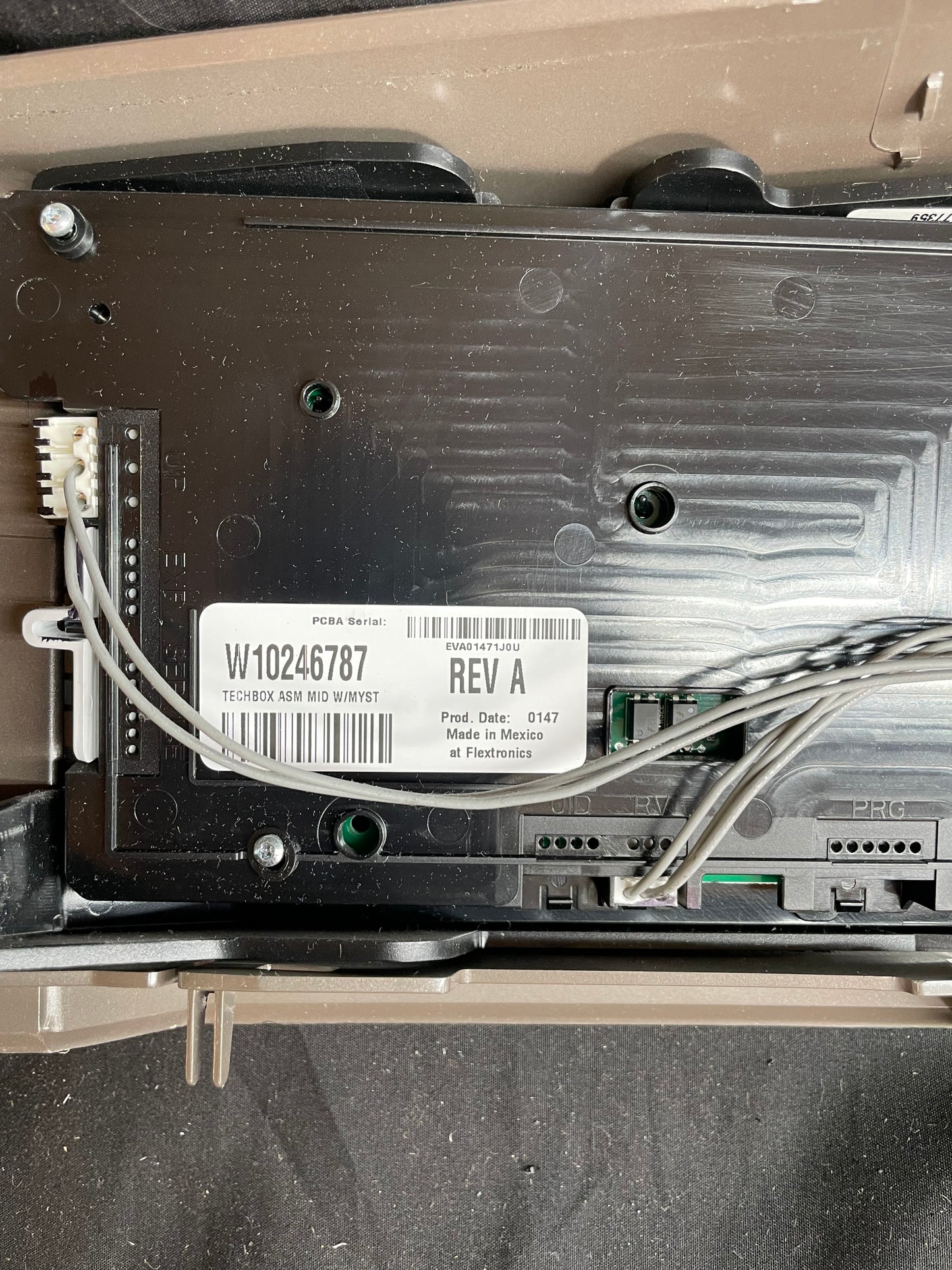 WPW10269245 WPW10269025 Maytag Grey Dryer Console with User Interface Board