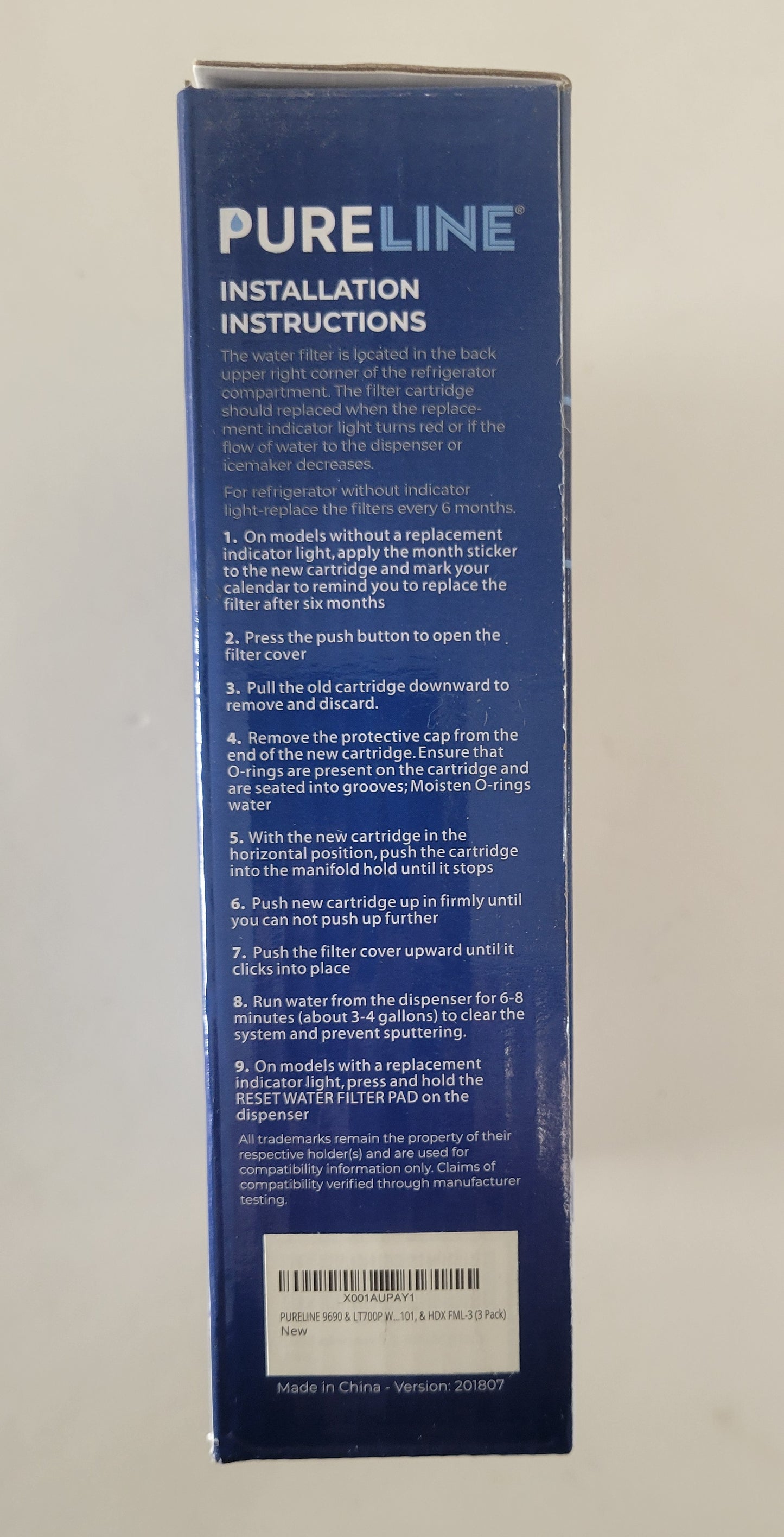 LT700P PL-500 Frigidaire Kenmore Refrigerator Water Filters 3 Pack