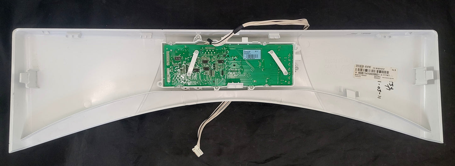 W10215747 Maytag Dryer White Control Panel Console