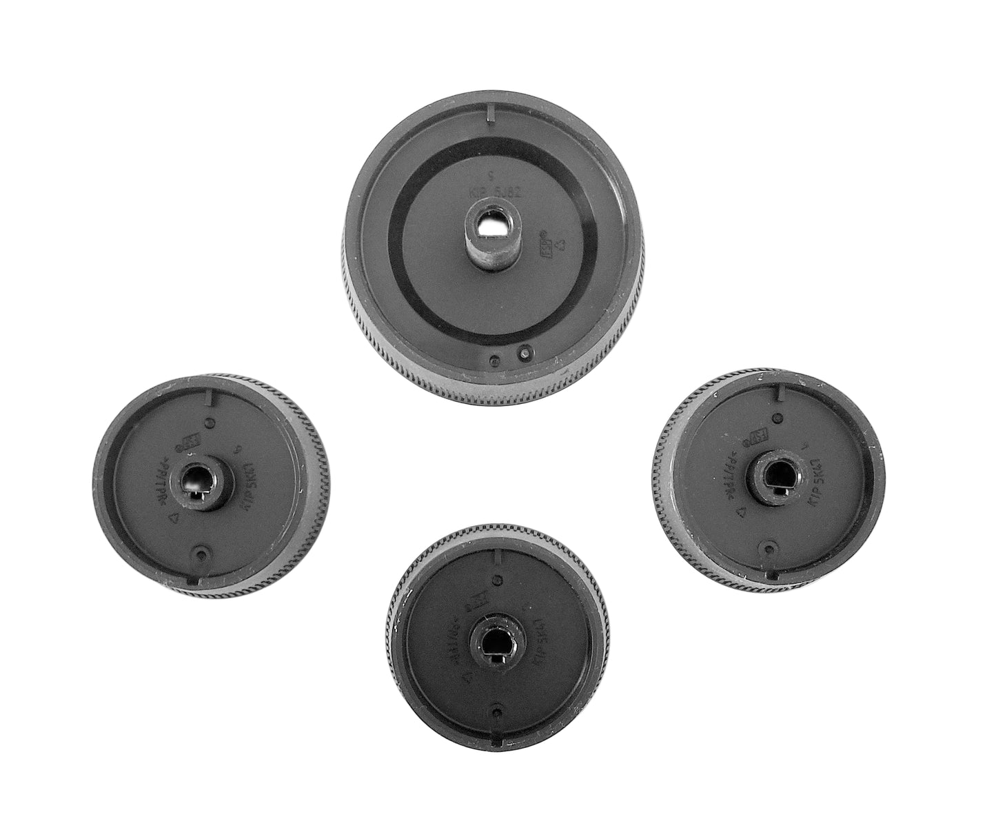 W11158829 W11216550 Whirlpool Washer Gray Control Knob Set
