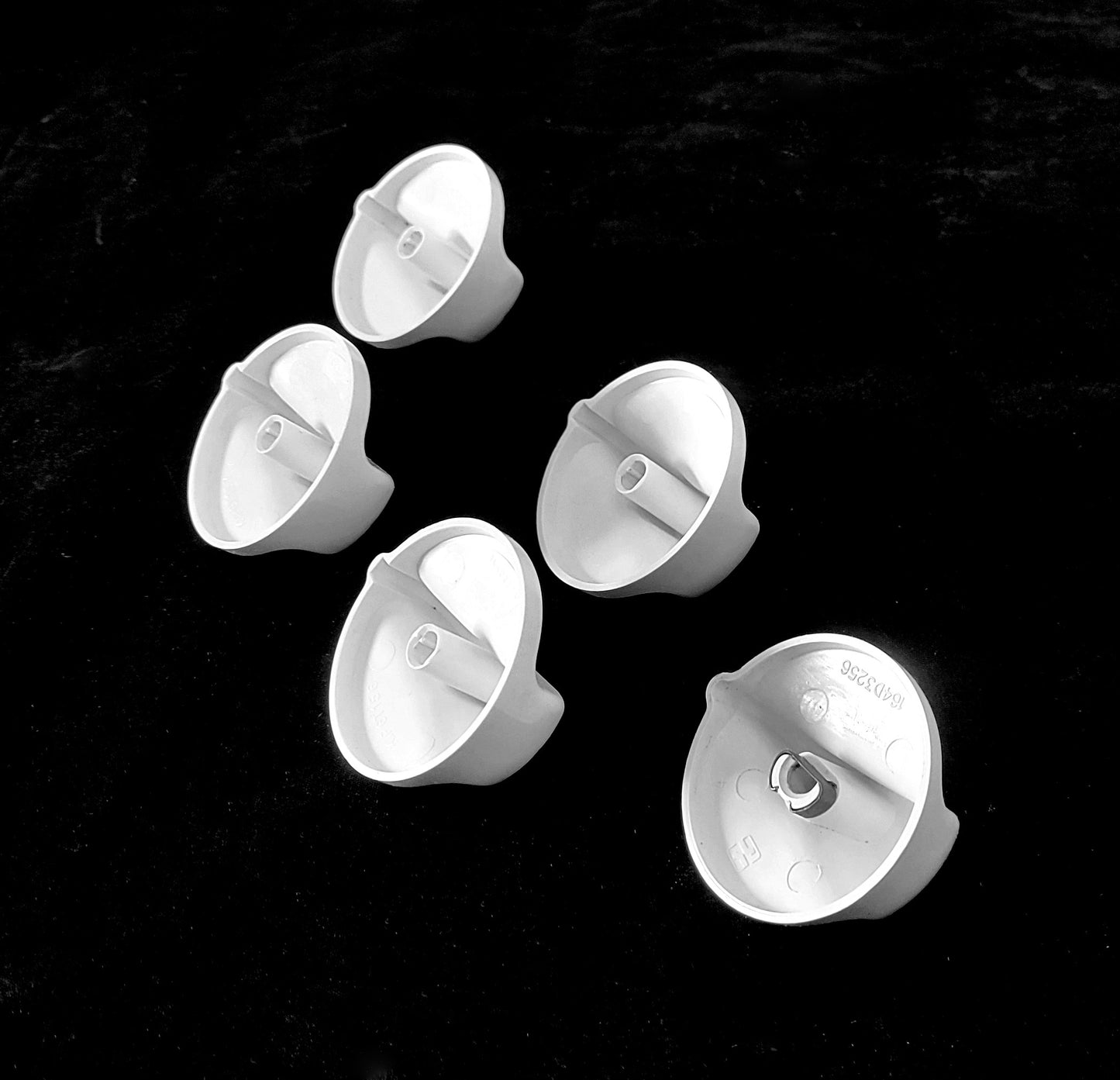 WB03T10076 WB03T10075 GE Range White Knob Set