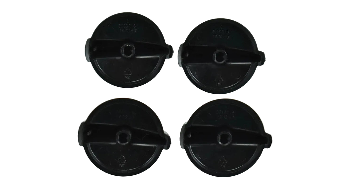 WB03T10281 GE Range Black Burner Knob Set (4)