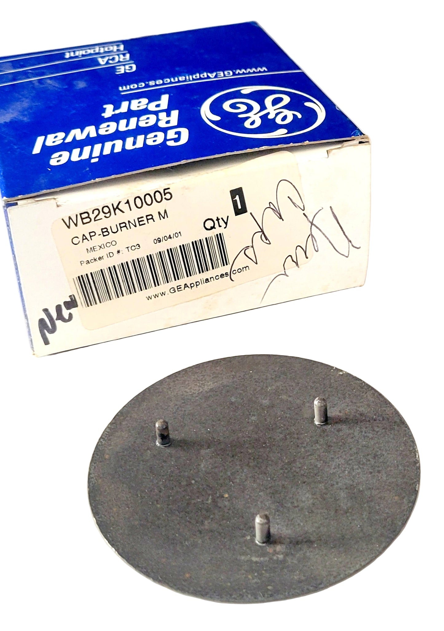 WB29K10005 GE Range NEW Burner Cap 3 1/4"