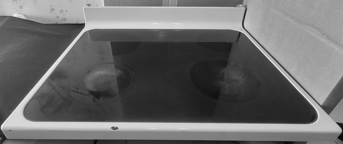 WB50T10005 GE Range White Main Stove Cooktop