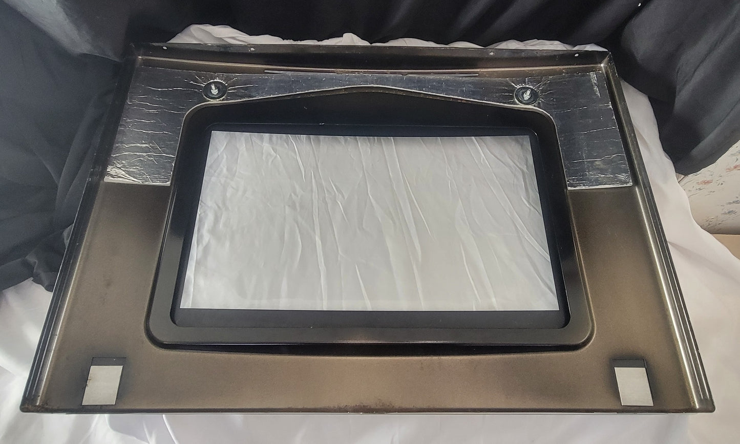 WPW10272332 Jenn Air Black Curved Oven Door Glass