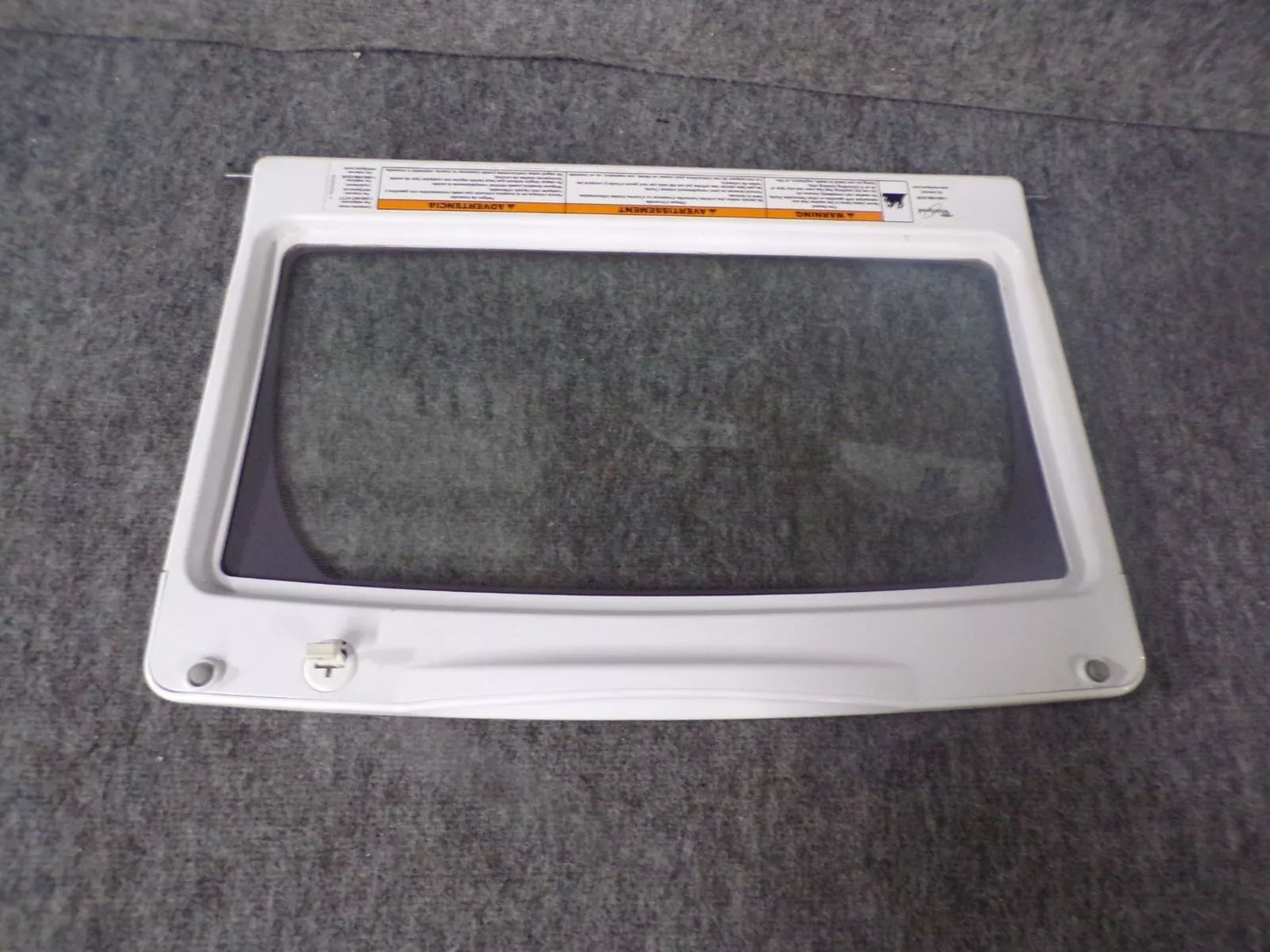 WPW10296163 Whirlpool Washer White Glass Lid