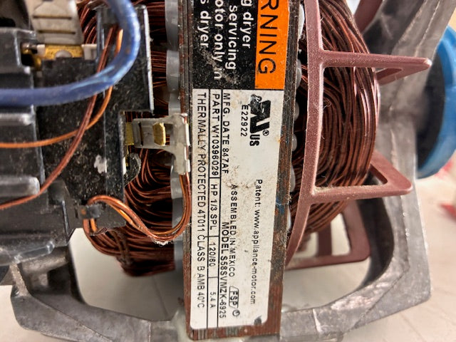 279827 Whirlpool Used Dryer Motor
