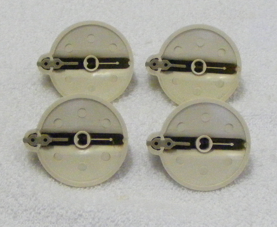 4211913 Kitchen Aid Range Almond Burner Knob Set back