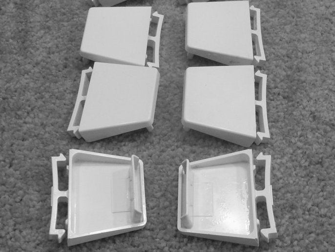 4386917 Whirlpool Refrigerator Door Rail End Cap set of 3