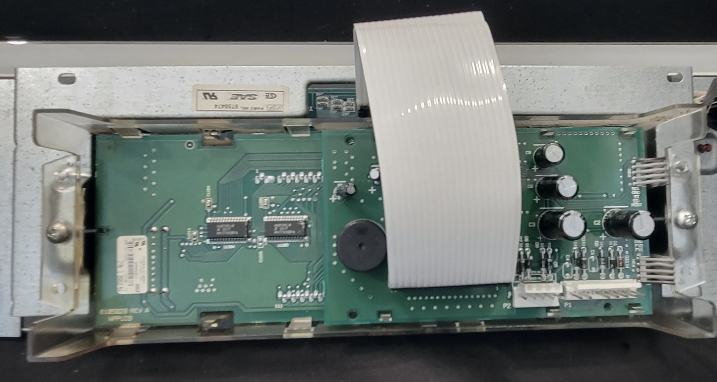 9758474 9762733 Whirlpool Range Bisque Control Panel with Electronic Board