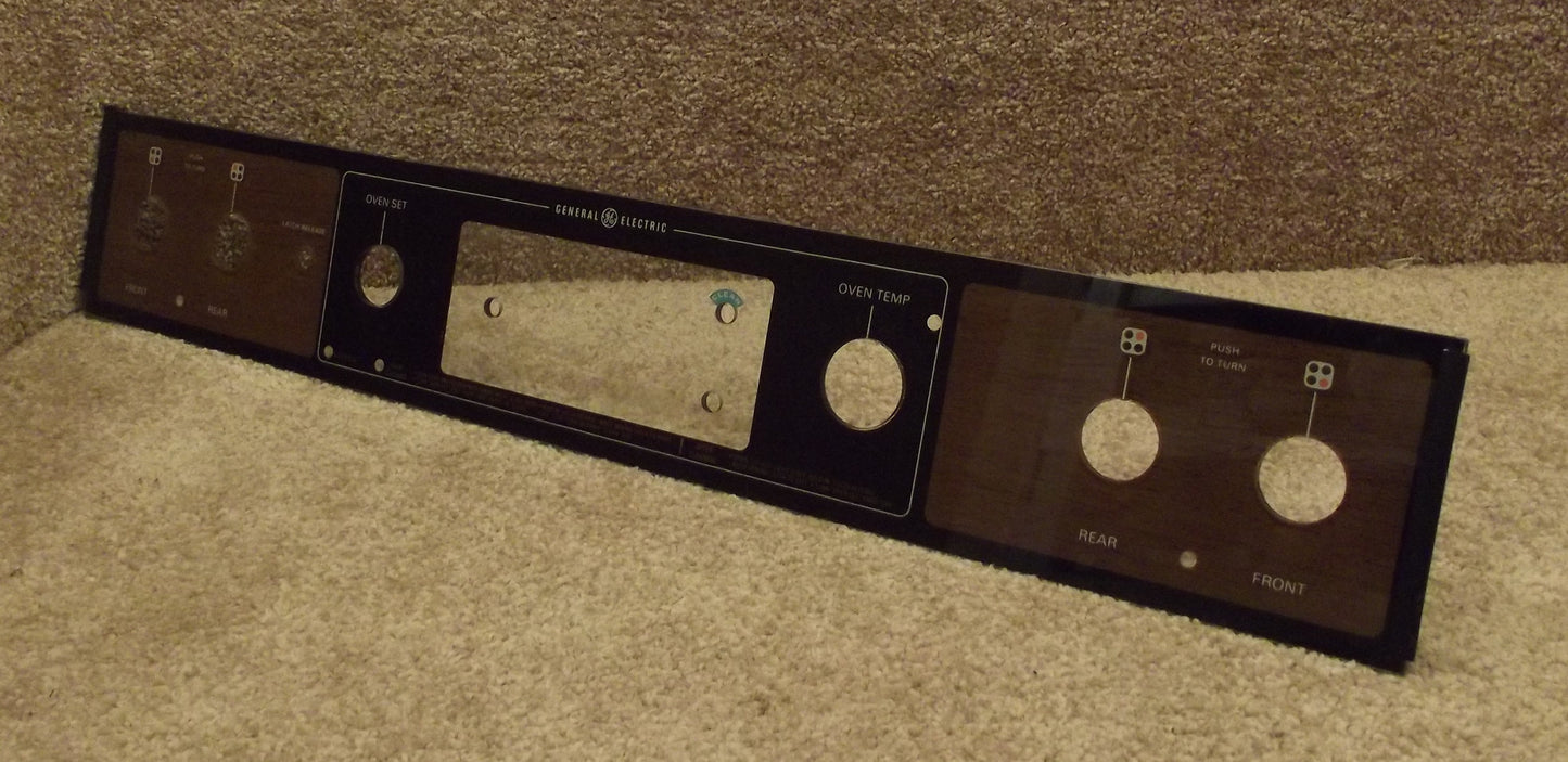 WB36X5558 GE Range Glass Crystal Back Control Panel