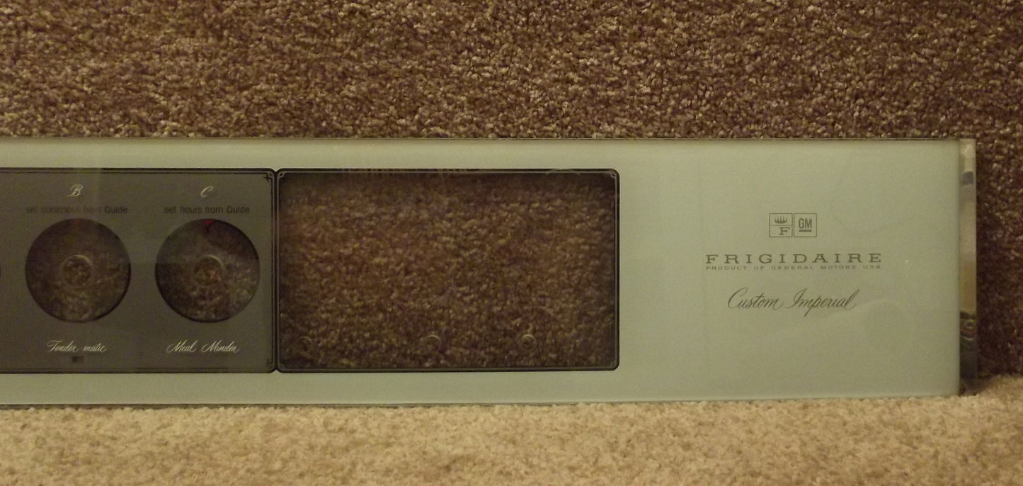 RBG-335N Frigidaire Custom Imperial Flair Glass Control Panel