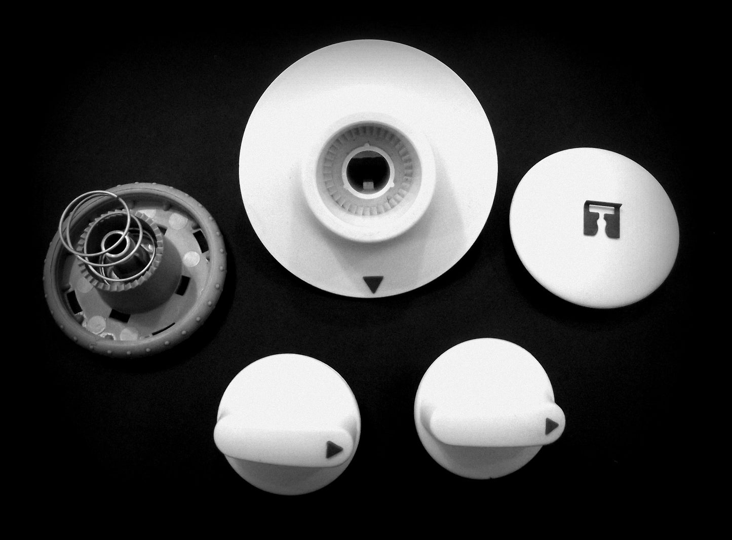 22001663 22001659 22001660 Maytag Washer White Knob Set