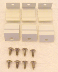 WB02T10165 WB1X1137 GE Gas Range White Front Trim Spacers with Screw Kit