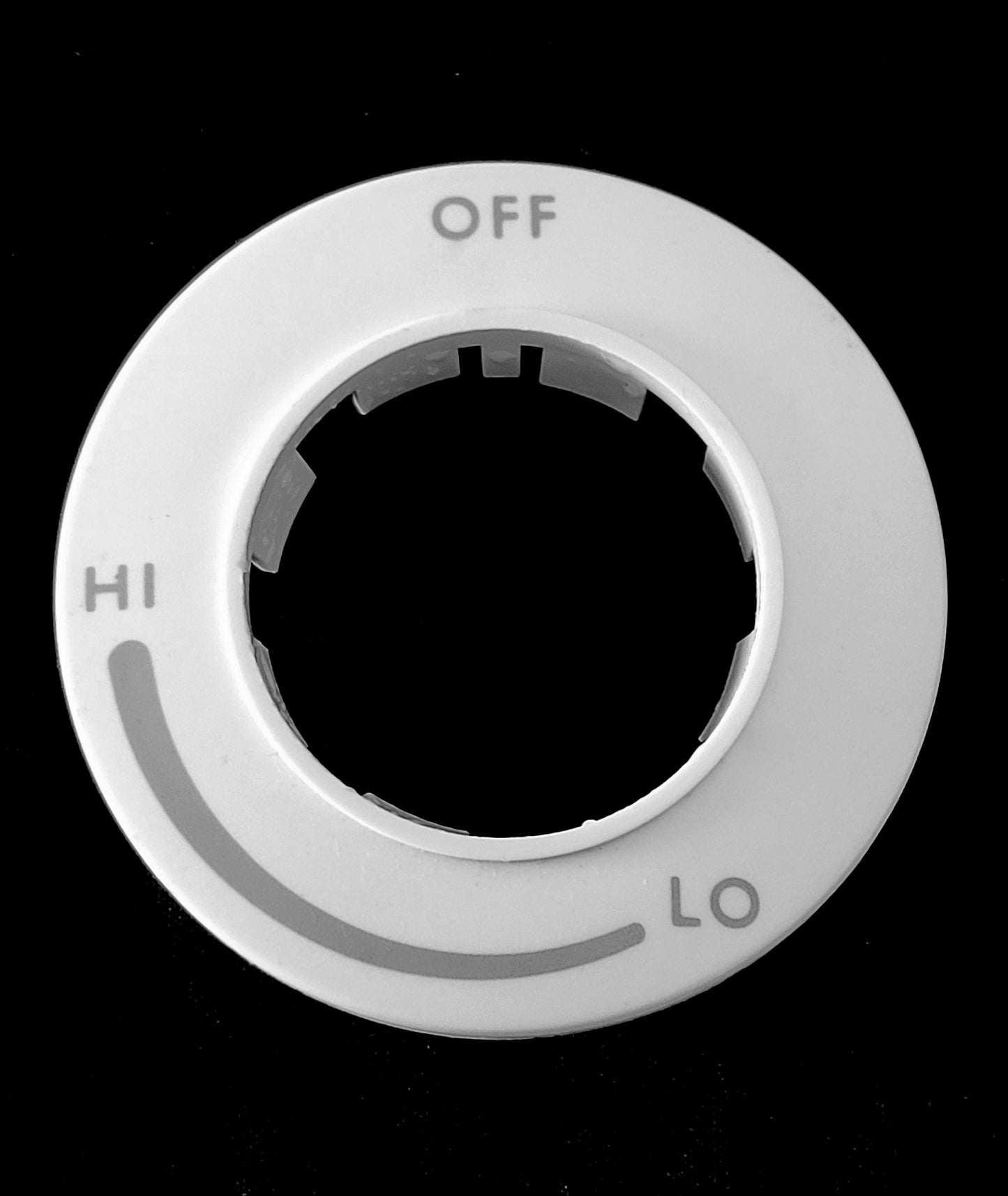 00414777 Thermador Bosch Countertop Range White Burner Knob Bezel