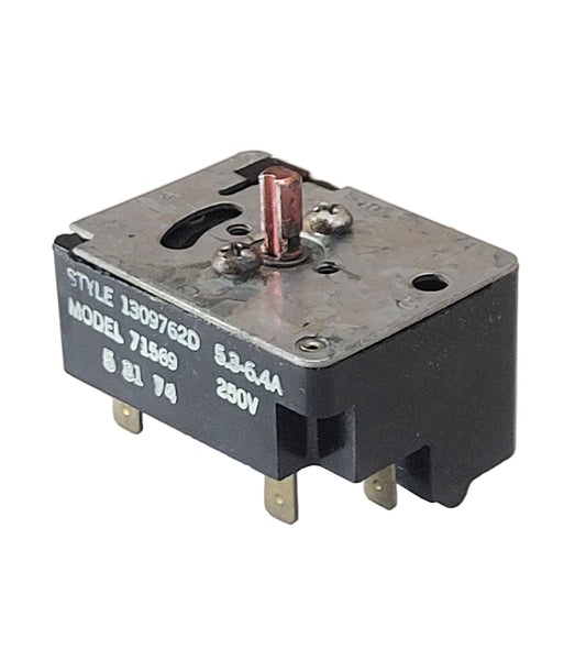 1309762D Gibson Range 6" Burner Switch Vintage