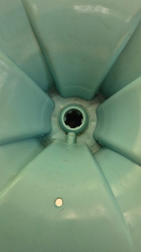 2-13688 203323 Maytag Turquoise Washer Agitator Used OEM splines