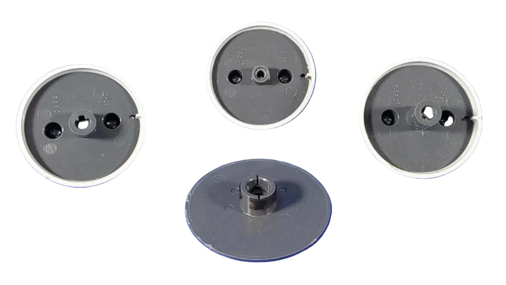 202133 803116 803119P Speed Queen Gray Washer Knob Set Used OEM BACK