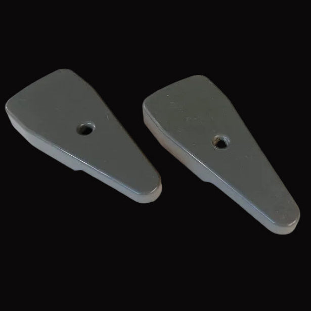 Wr02x23188 GE Refrigerator Dark Gray Door Hinge Cap Set