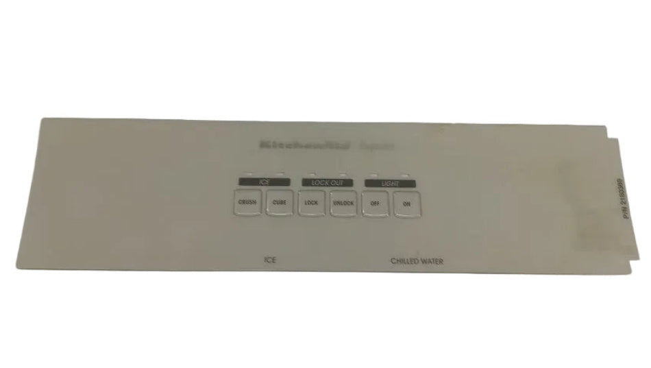 2180369 Whirlpool Refrigerator NEW Almond Dispenser Cover Overlay