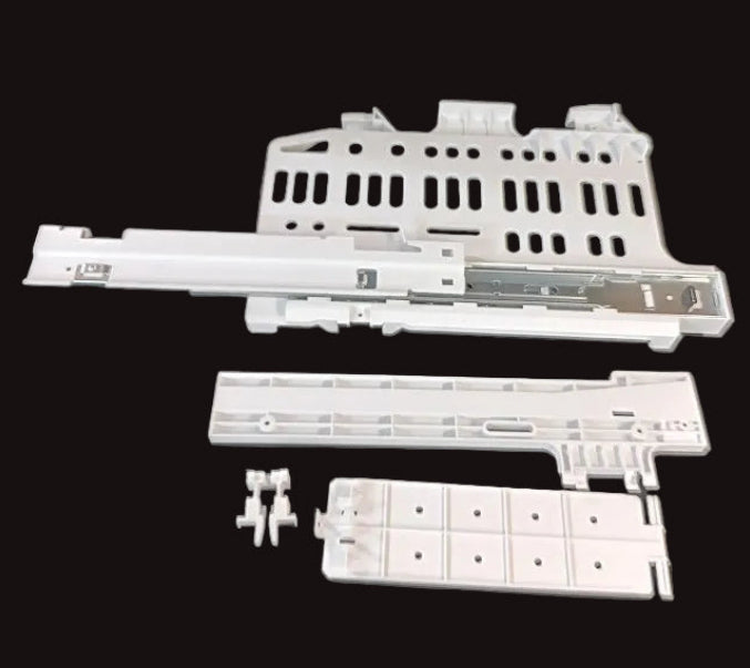 WR17X13079 GE Refrigerator Left Side Bracket Basket Slide Pack