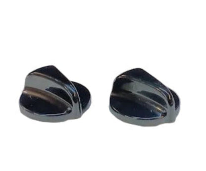 WB03K10035 GE Range Black Burner Valve Knob Set of 2