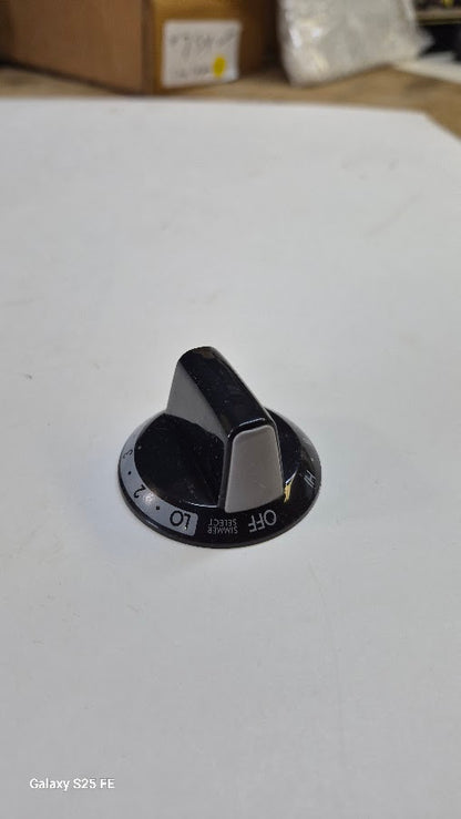 316352820 Frigidaire Kenmore Range Black Simmer Burner Knob