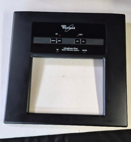 2205774B Whirlpool Refrigerator Black Dispenser Cover Panel