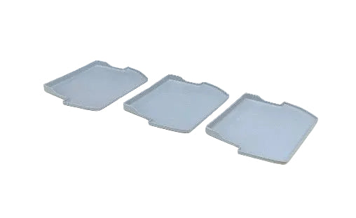 W10374193 Whirlpool Refrigerator Gray Door Bin Mat Set