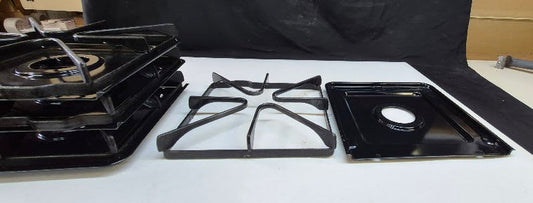 316463200 Frigidaire Range Black Burner Grate + Pan Set