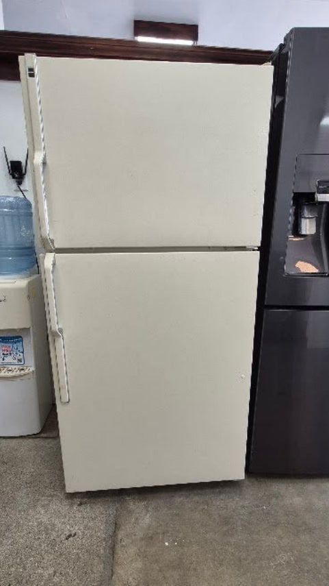 Used Reconditioned Hotpoint 21 cu. ft. Almond Refrigerator