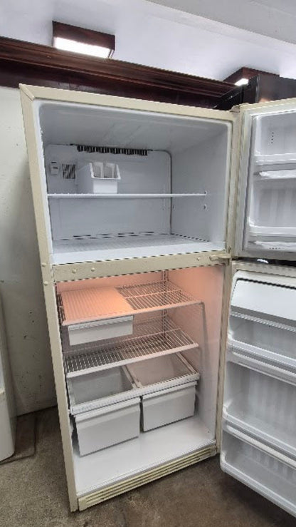 Used Reconditioned Hotpoint 21 cu. ft. Almond Refrigerator