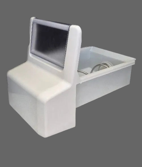 W10332460 Used OEM Whirlpool Refrigerator White Complete Ice Dispenser