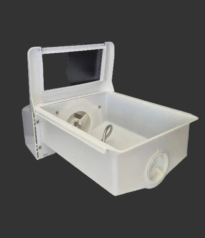 W10332460 Used OEM Whirlpool Refrigerator White Complete Ice Dispenser