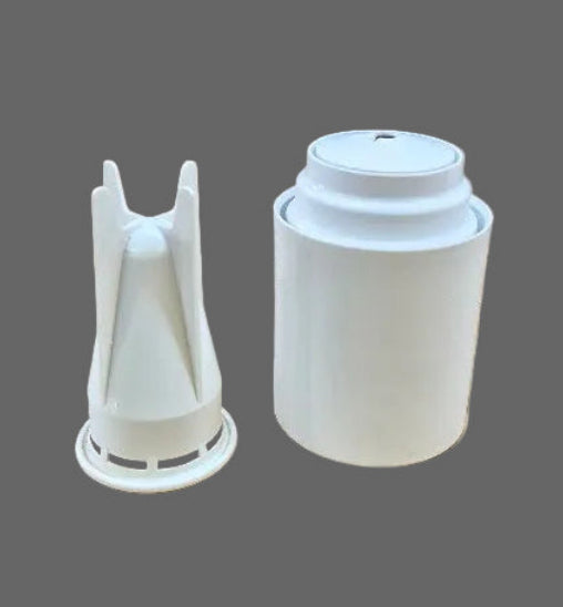 22001295 Washer Agitator Dispenser Housing w/ 22001294 Fabric Softener Cup Used OEM Maytag