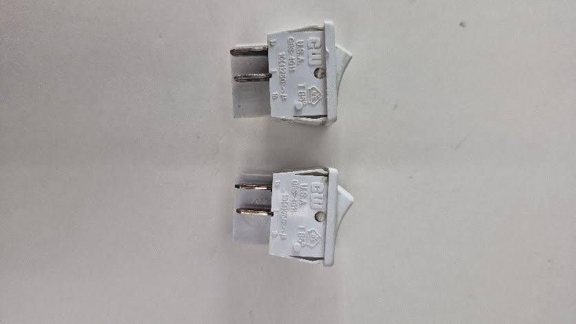 WB24X5753 WB24T10167 GE Range White Coil Size and Light Rocker Switch Set Used OEM