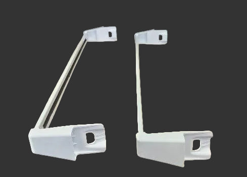 W11596065 Whirlpool Used (2) Freezer Door Trim and (4) End Cap Set  OEM 24 5/8"