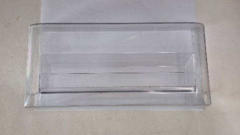 215357813 Frigidaire Refrigerator Meat Pan Drawer Front Cover Used OEM