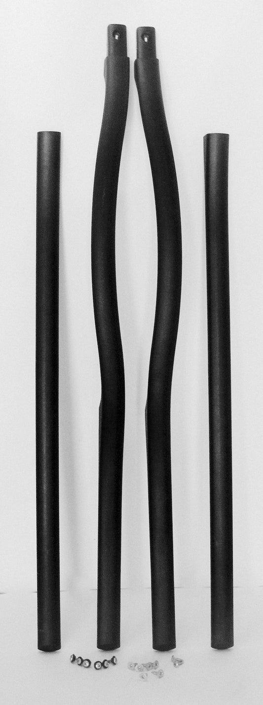 5304485329 241927002 Frigidaire Refrigerator Black Door Handle Set