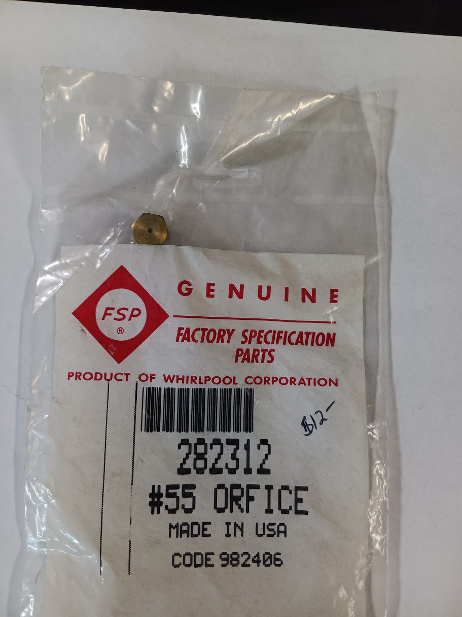 282312 Genuine Whirlpool Dryer NEW Orifice Spud