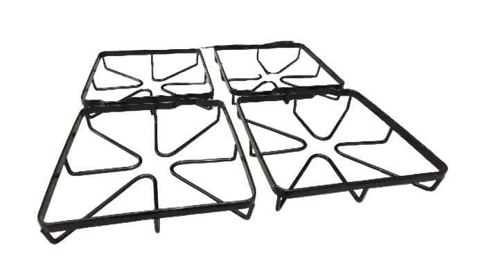 316277801 Frigidaire Range Black Burner Grate Set (4) Used OEM 4