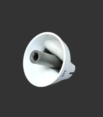 316543909 Frigidaire Range White Burner Valve Knob Used OEM 3