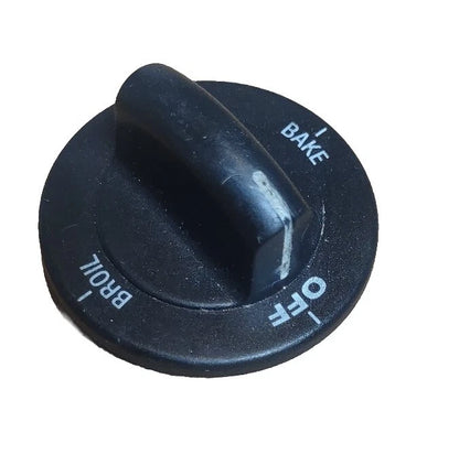 3196030 Whirlpool Range Black Oven Selector Knob